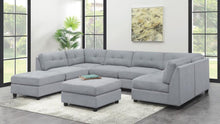Claude - Tufted Cushion Back Armless Chair - Dove
