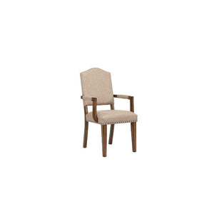 Maurice - Chair (Set of 2) - Khaki Linen & Antique Oak