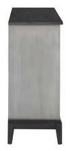 Gilles - 2-Door Accent Cabinet Brushed - Black And Grey
