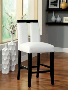 Luminar - Counter Height Chair (Set of 2) - Black / White
