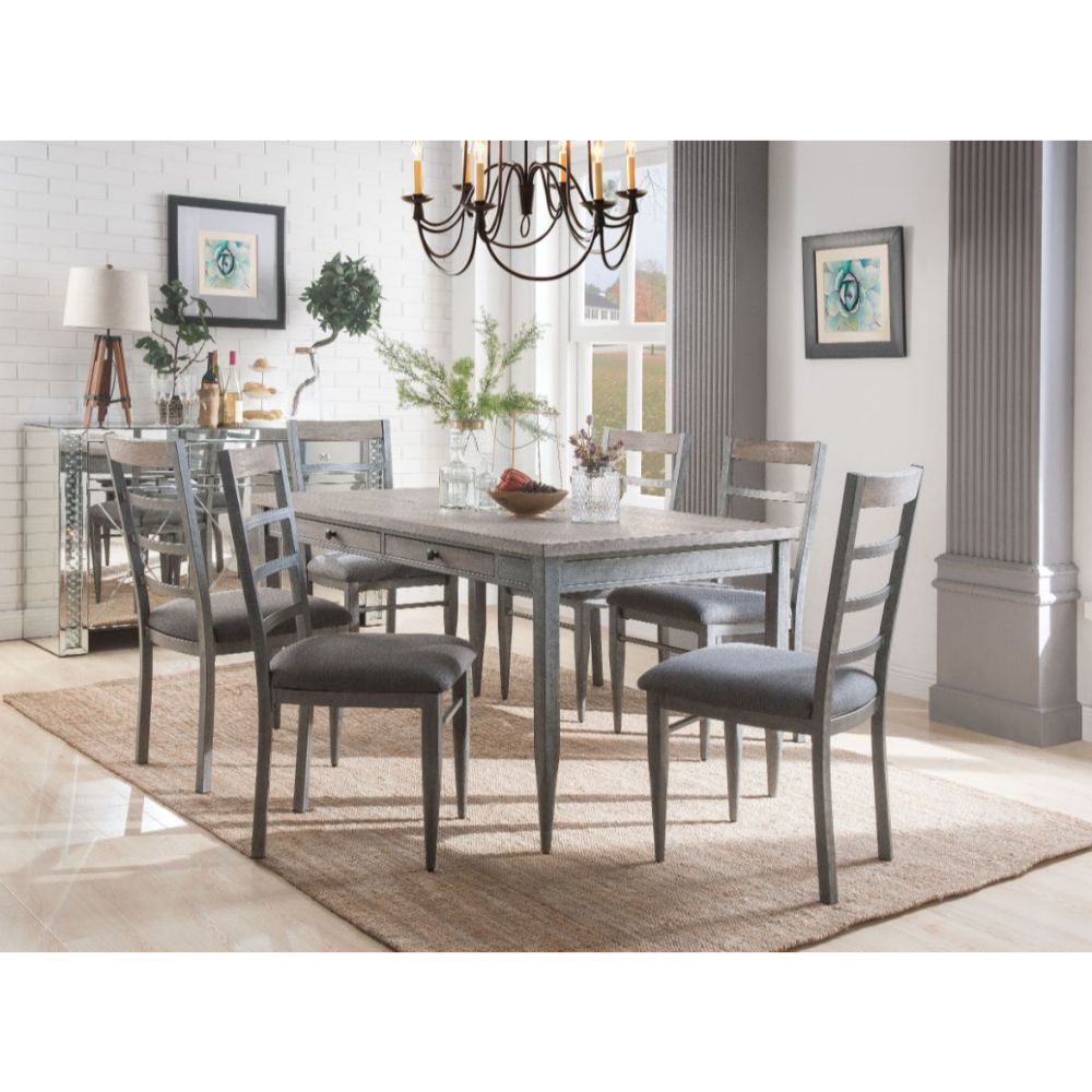 Ornat - Dining Table - Gray Oak & Antique Gray