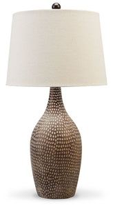 Laelman - Brown / Gray - Poly Table Lamp (Set of 2)