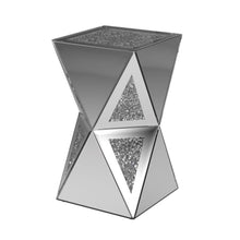 Matheo - Geometric Side Table - Silver