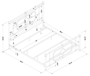 Paskay - Metal Panel Bed