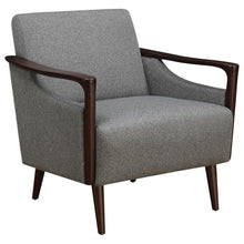 Justin - Upholstered Accent Chair - Grey and Brown