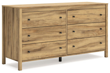 Bermacy - Six Drawer Dresser - Light Brown