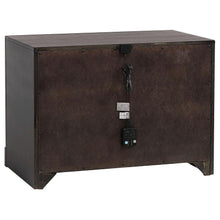 Azalia - 2-Drawer Nightstand - Black And Walnut