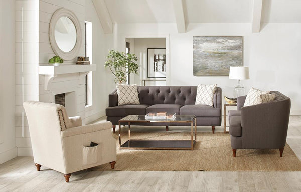 Shelby Tufted Upholstered Living Room Set