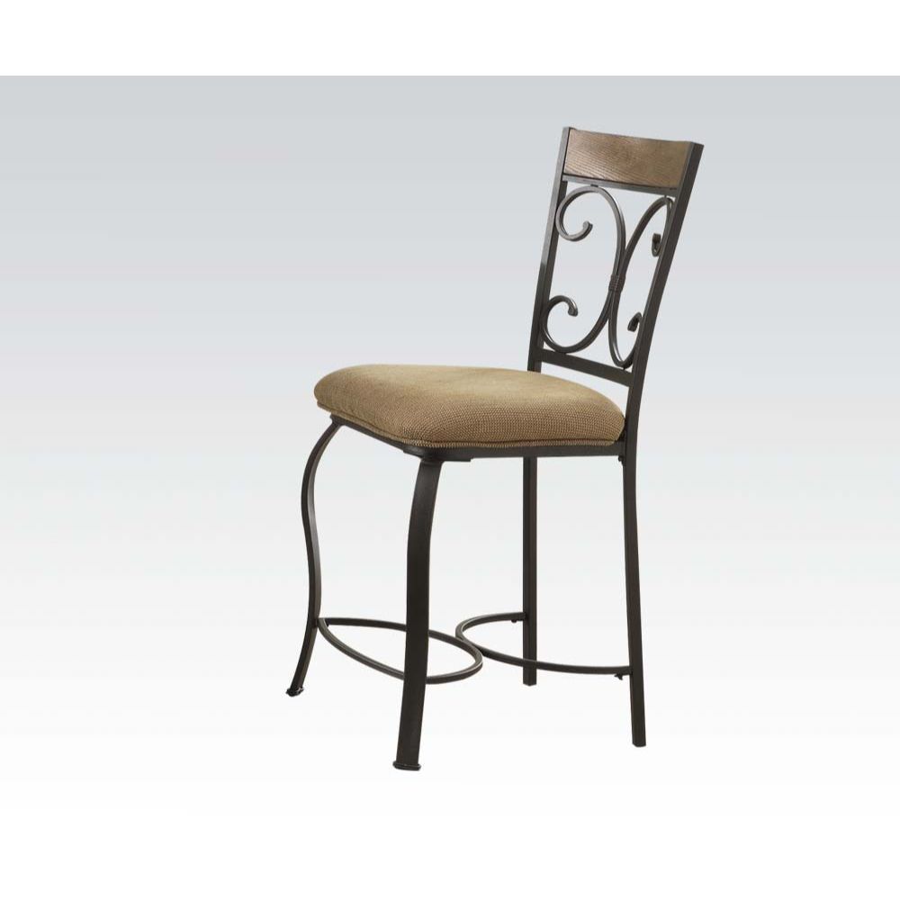 Kiele - Counter Height Chair (Set of 2) - Oak & Antique Black - 41