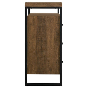 Thompson - 3-Drawer Accent Cabinet - Rustic Amber