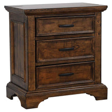 Elk Grove - 3-Drawer Nightstand - Vintage Bourbon