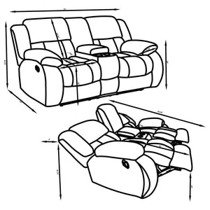 Weissman - Motion Loveseat with Console