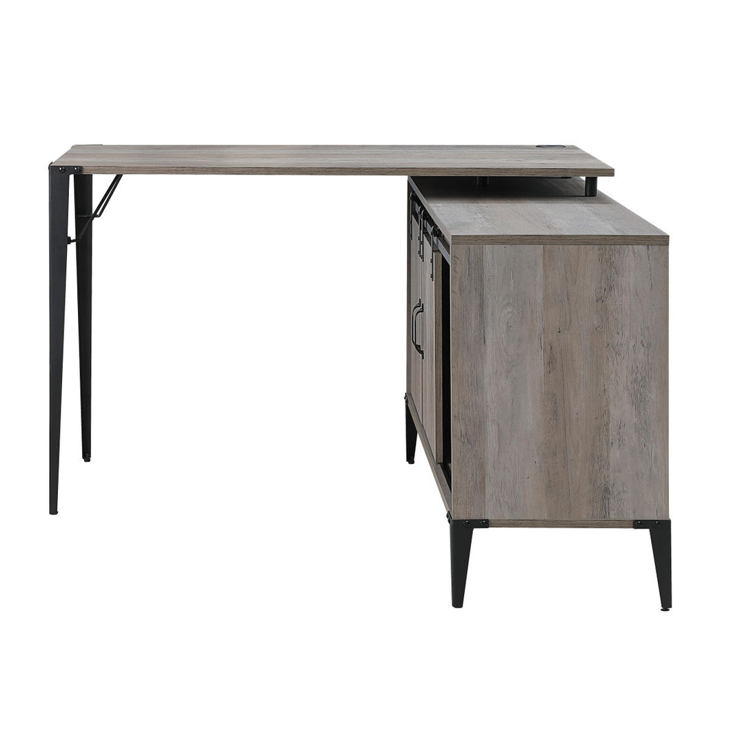 Zakwani - Writing Desk - Gray Oak & Black Finish - 31