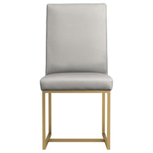 Conway - Upholstered Dining Chairs (Set of 2) - Gray and Aged Gold