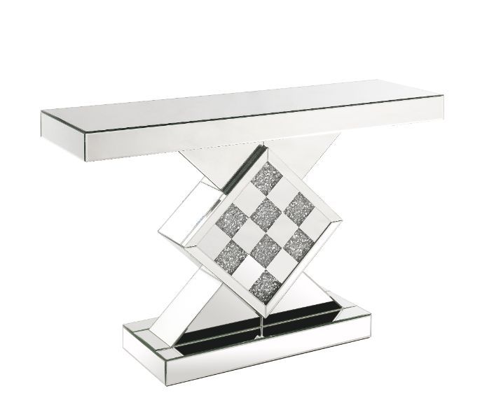 Noralie - Accent Table - Mirrored - Wood - 32