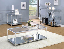 Ludvig - Coffee Table - Chrome / Clear