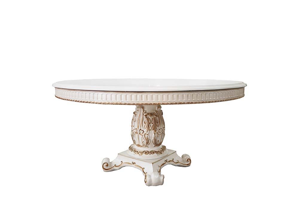 Vendom - Dining Table - Antique Pearl Finish - 76