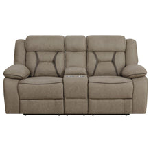 Higgins - Pillow Top Arm Motion Loveseat with Console