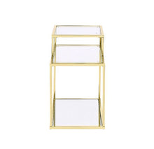 Uchenna - Side Table - Clear Glass & Gold Finish