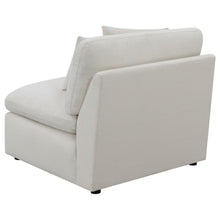 Hobson - Cushion Back Armless Chair - Off-White