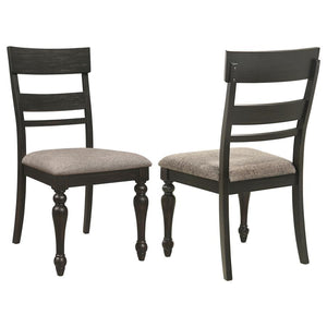 Bridget - Wood Dining Side Chair (Set of 2) - Charcoal