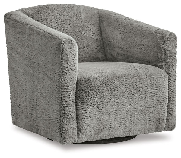 Bramner Swivel Accent Chair Charcoal