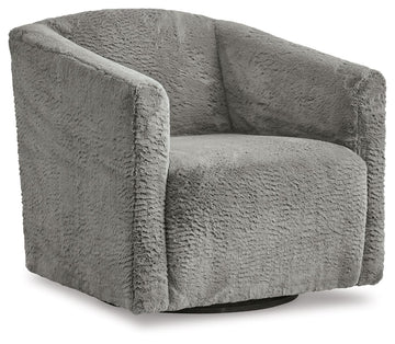 Bramner - Swivel Accent Chair - Charcoal
