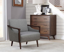 Justin - Upholstered Accent Chair - Grey and Brown