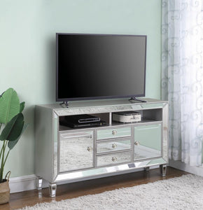 Andres - 3-Drawer TV Console - Pearl Silver