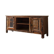 Genesis - 2-door TV Console Reclaimed Wood - Brown