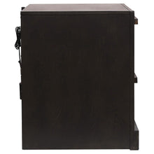 Azalia - 2-Drawer Nightstand - Black And Walnut