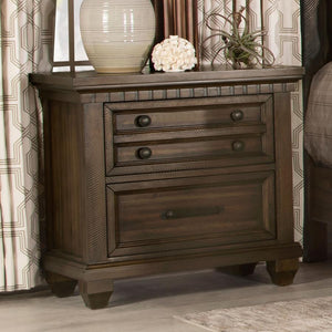 Bennington - Rectangular 2-Drawer Nightstand - Acacia Brown