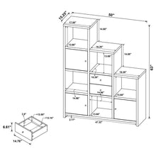 Spencer - Bookcase with Cube Storage Compartments