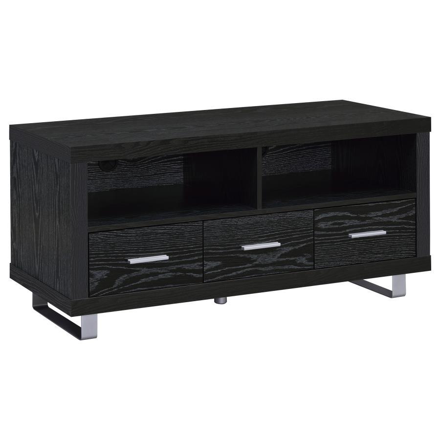 Alton - 3-drawer Black Oak TV Console