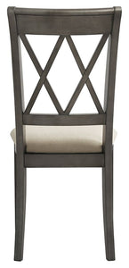 Curranberry - Metallic Gray - Dining Uph Side Chair (Set of 2)