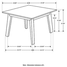 Bayhill - Square Faux Marble Top End Table - Black and White