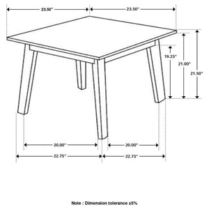 Bayhill - Square Faux Marble Top End Table - Black and White