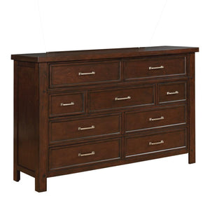 Barstow - 9-Drawer Rectangular Dresser - Pinot Noir