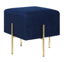 Leonardo - Upholstered Ottoman - Blue