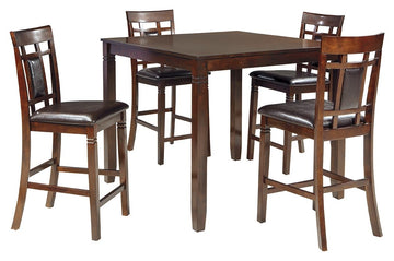 Bennox - DRM Counter Table Set (Set of 5) - Brown