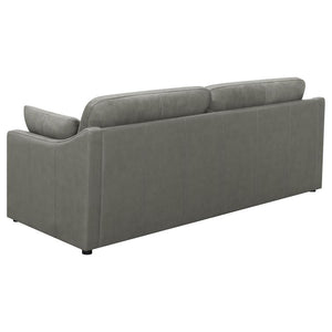 Grayson - Sloped Arm Upholstered Sofa - Grey