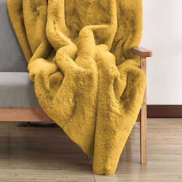 Caparica - Throw Blanket - Gold