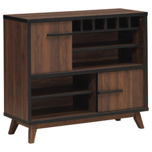 Ezekiel - 2 Door Home Bar Wine Storage Cabinet - Walnut