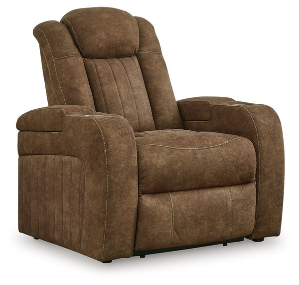 Wolfridge Power Recliner/Adj Headrest Brindle