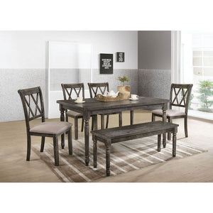 Claudia II - Dining Table - Weathered Gray