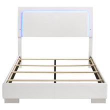 Felicity - High Headboard Panel Bed with LED Lighting