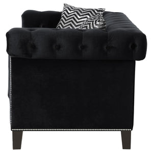 Reventlow - Tufted Loveseat - Black