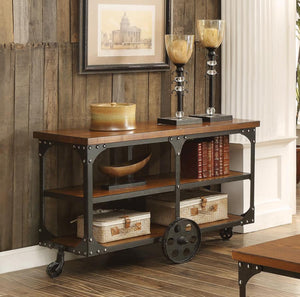 Shepherd - Sofa Table With 2-Shelf - Brown