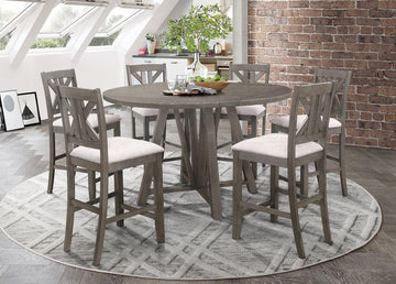 Athens - Upholstered Seat Counter Height Stool (Set of 2) - Gray
