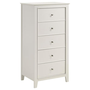 Selena - 5-Drawer Bedroom Chest - Cream White